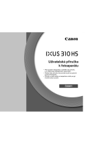 Canon IXUS 310 HS Používateľská príručka