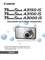Canon Powershot A3100 IS Užívateľská príručka