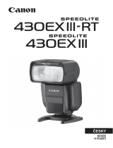 Canon Speedlite 430EX III-RT Používateľská príručka