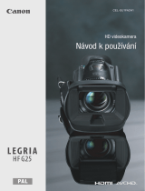Canon LEGRIA HF G25 Používateľská príručka