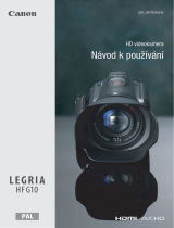 Canon LEGRIA HF G10 Používateľská príručka