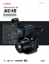 Canon XC15 Používateľská príručka