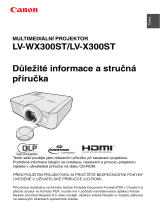 Canon LV-WX300ST Používateľská príručka