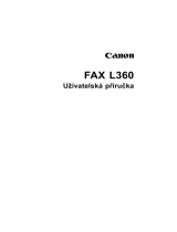 Canon FAX-L360 Užívateľská príručka