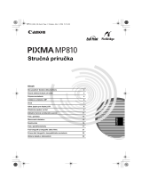 Canon PIXMA MP810 Používateľská príručka