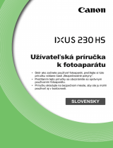 Canon IXUS 230 HS Používateľská príručka
