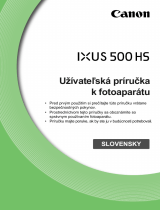 Canon IXUS 500 HS Používateľská príručka