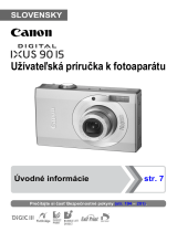 Canon Digital Ixus 90 IS Užívateľská príručka