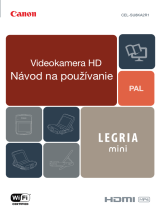 Canon Legria mini Používateľská príručka