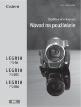 Canon LEGRIA FS406 Používateľská príručka