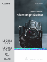 Canon LEGRIA HF M306 Používateľská príručka