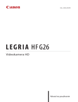 Canon LEGRIA HF G26 Používateľská príručka