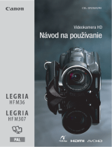 Canon LEGRIA HF M36 Používateľská príručka