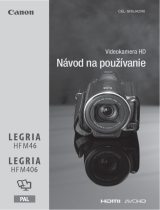 Canon LEGRIA HF M406 Používateľská príručka