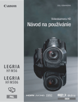 Canon LEGRIA HF M56 Používateľská príručka