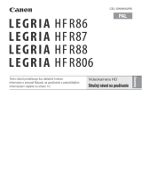 Canon LEGRIA HF R86 Používateľská príručka