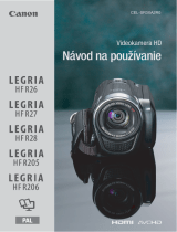 Canon LEGRIA HF R28 Používateľská príručka