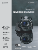 Canon LEGRIA HF R506 Používateľská príručka