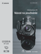 Canon LEGRIA HF S30 Používateľská príručka