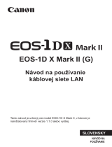 Canon EOS-1D X Mark II Používateľská príručka