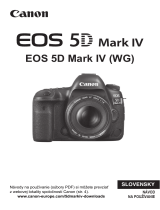 Canon EOS 5D Mark IV Používateľská príručka