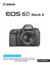 Canon EOS 6D Mark II Používateľská príručka