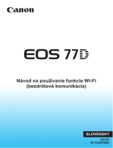 Canon EOS 77D Používateľská príručka