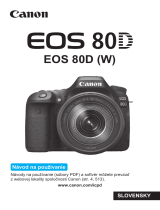 Canon EOS 80D Používateľská príručka