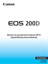 Canon EOS 200D Používateľská príručka