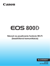 Canon EOS 800D Používateľská príručka