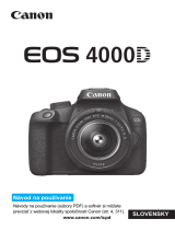 Canon EOS 4000D Používateľská príručka