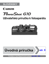 Canon PowerShot G10 Užívateľská príručka