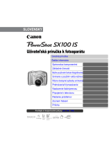 Canon PowerShot SX100 IS Užívateľská príručka
