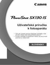 Canon PowerShot SX130 IS Užívateľská príručka
