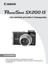 Canon PowerShot SX200 IS Užívateľská príručka