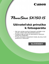 Canon Powershot SX150 IS Používateľská príručka