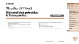 Canon PowerShot SX710 HS Používateľská príručka