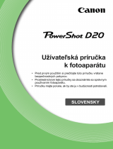 Canon PowerShot D20 Používateľská príručka