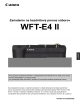 Canon Wireless File Transmitter WFT-E4II B Používateľská príručka