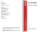 AEG EA100 Používateľská príručka