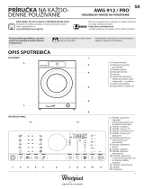 Whirlpool AWG912/PRO Daily Reference Guide