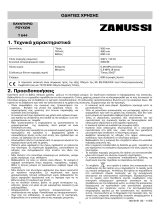 Zanussi T644 Používateľská príručka