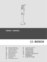 Bosch MSM6150 Používateľská príručka
