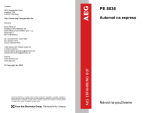 AEG PE8036-M Používateľská príručka