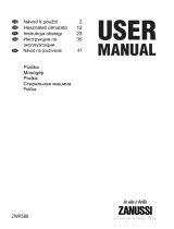 Zanussi ZWP580 Používateľská príručka
