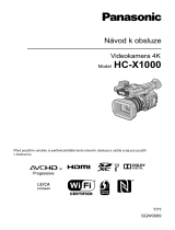 Panasonic HCX1000E Návod na používanie