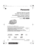Panasonic HCX800EP Stručná príručka spustenia