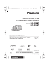 Panasonic HCX810EG Stručná príručka spustenia