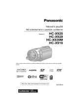 Panasonic HCX929EP Návod na používanie