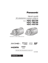 Panasonic HDCSD700 Návod na používanie